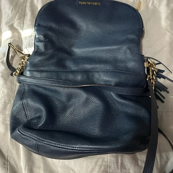 Michael Kors navy leather purse - Picture 2 of 6